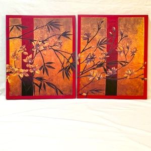 Two Asian inspired canvas prints
